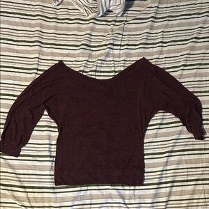 Charlotte Russe Maroon Knit Top